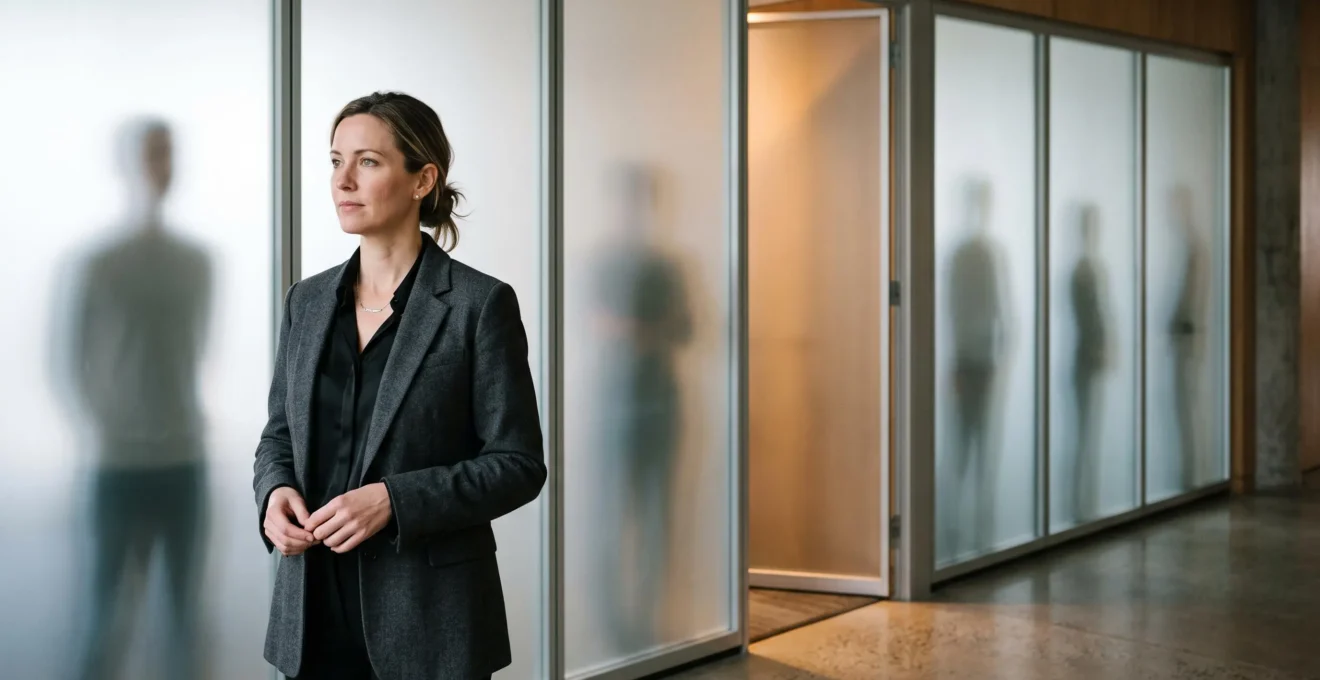 Portrait symbolique évoquant la compréhension profonde des désirs cachés d'un client, entre lumière et reflet