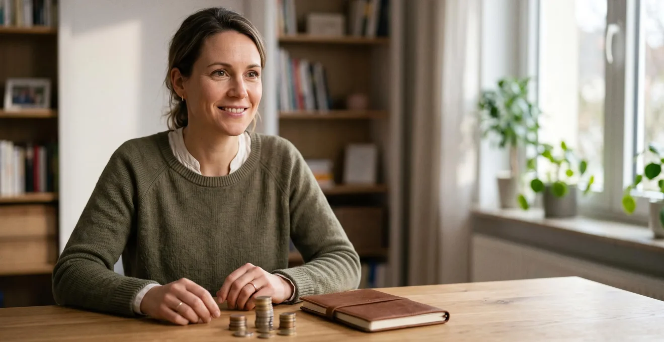 Entrepreneur satisfait analysant les résultats positifs d'une campagne publicitaire avec un budget limité