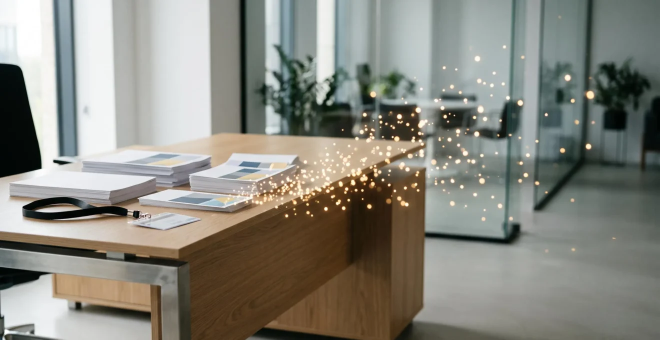 Bureau de dirigeant illustrant la transition entre le marketing traditionnel et le marketing digital